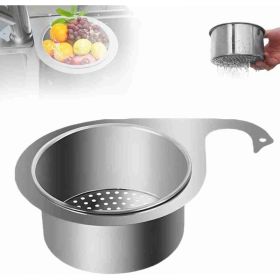 Stainless Steel Swan Sink Strainer Basket,Kitchen Sink Drain Filter,Sink Drain Strainer Basket,Swan Sink Strainer Basket,Stainless Steel Draining Bask