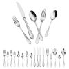 VEVOR 45-Piece Silverware Set, Food-Grade Stainless Steel Flatware Utensils, Mirror Finished Cutlery Set