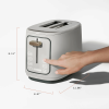 2 Slice Toaster with Touch-Activated Display, White Icing by Drew Barrymore