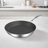 SOGA 30cm Stainless Steel Fry Pan â€“ Non-Stick Interior, Induction Compatible Frying Pan Skillet