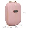 Skincare Fridge Portable 0.4 Cu. Ft Mini Fridge Timer Thermoelectric Cooler Refrigerator Beauty Makeup Cosmetics Pink