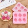 1pc; 6 Strawberry Ice Cube Molds; Ice Cube Tray; Popsicle Molds; 6.4"×5.2"