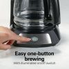 Easy Brew 12 Cup Switch Coffee Maker, Stainless Steel Accents
