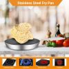 SOGA 30cm Stainless Steel Fry Pan â€“ Non-Stick Interior, Induction Compatible Frying Pan Skillet