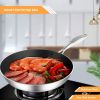 SOGA 24cm Stainless Steel Fry Pan â€“ Durable Non-Stick Induction Compatible Frying Pan Skillet for Everyday Home Cooking and Professional Kitchen Use