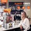 VEVOR Commercial Orange Juicer Machine, 120W Automatic Feeding Juice Extractor, Stainless Steel Juice Extractor for 25 Oranges Per Minute