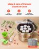 VEVOR Canning Supplies Starter Kit, 11 Pieces Stainless Steel Water Bath Canning Kit for Beginners, Canning Tools Set: Pot, Rack, Lid, Ladle, Funnel