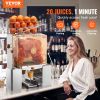 VEVOR Commercial Orange Juicer Machine, 120W Automatic Juice Extractor, Stainless Steel Orange Squeezer for 20 Oranges Per Minute