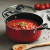5 Qt Aluminum Nonstick Covered Dutch Oven â€“ Metallic Red