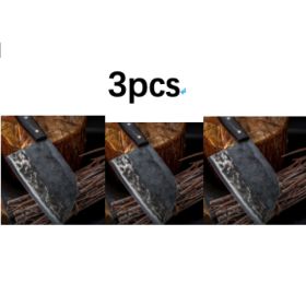 Stainless Steel Meat Cleaver Chef's Knife Cleaver (Option: 3Pcs)