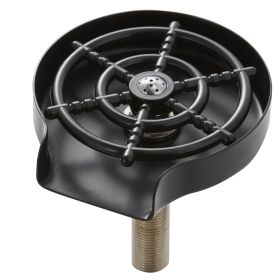 VEVOR Glass Rinser, 10 Powerful Spraying Jets 360° Rotating Cup Rinser for Sink (Base Material: 304 Stainless Steel Base, Color: Black)